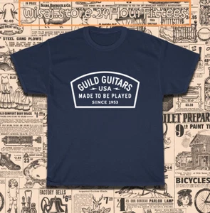 New Tee Shirt Guild an American Classic Guitar Men's T-Shirt American T-Shirt - Picture 1 of 13