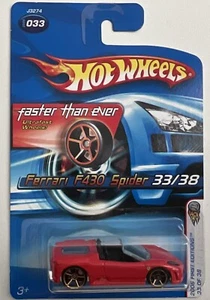 HOT WHEELS FASTER THAN EVER FERRARI F430 SPIDER 2006 FIRST EDITIONS - Picture 1 of 1