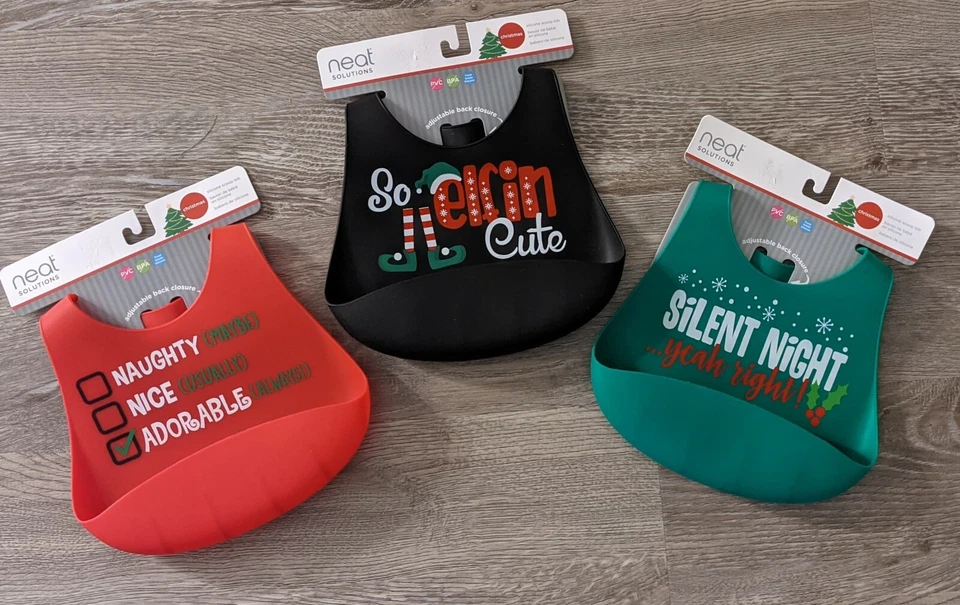 Neat Solutions Silicone Scoop Baby Bib so Elfin Cute