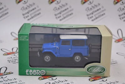 DIE CAST " TOYOTA LANDCRUISER FJ40V - BLUE " EBBRO 1/43 (405) - Immagine 1 di 4