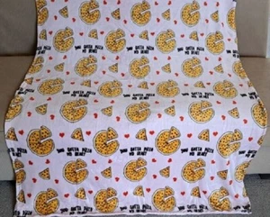 Nuevo Pizza My Heart Slice Felpa Vellón Tiro REGALO Manta Pepperoni Pie 50x60 Nuevo en Paquete - Imagen 1 de 4