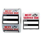100Pcs/Roll Oil Change Reminder Stickers Automotive Maintenance Service Labels
