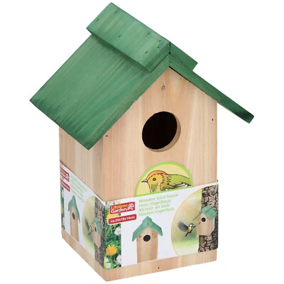 LIFETIME GARDEN Bird Nest Box Legno Bird Niding House Bird Wild Bird Piccolo Tito Blu Robin Sparrow