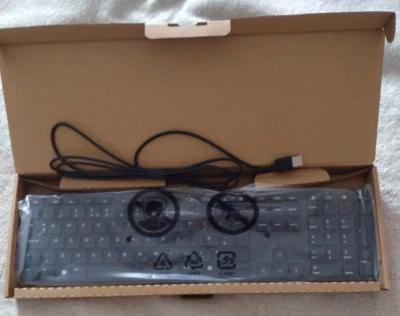 HP USB Slim Keyboard L96909-031 And HP Wired  Mouse DC369A - Image 1 of 4