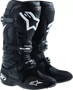 ALPINESTARS Tech 10 Motocross MX Dirt Bike ATV Boots Black Size 10 - Picture 1 of 12