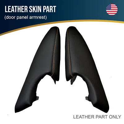 Fits 13-20 Subaru BRZ Scion GRS Toyota GT86 Leather Door Armrest Orange Stitch  - Image 1 of 4