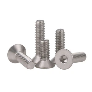 Tornillos de máquina de cabeza plana hexagonales contrahundidos con enchufe de acero inoxidable M3 M4 M5 DIN7991 - Imagen 1 de 7