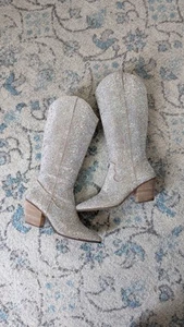 Woman's 9.5 Matisse Anthropologie Nashville Rhinestone Glam Cowgirl Boots - Picture 1 of 11