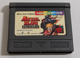 1999 Metal Slug 1st Mission Neo Geo Pocket Color Cartridge Untested Plastic Case