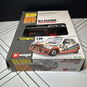 B45 1:24 BBURAGO BURAGO KIT 5162 RENAULT R5 TAZA ALPINA #53 RARO Nuevo En Caja Abierta - Imagen 1 de 14
