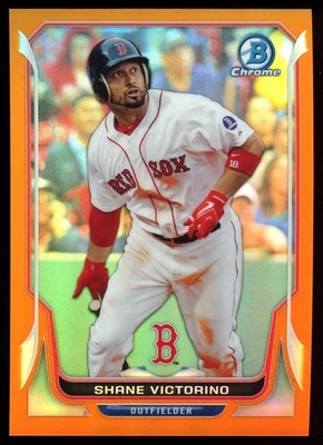 Bowman 2014 cromo naranja refractor #191 Shane Victorino/25 Foto 1 de 2