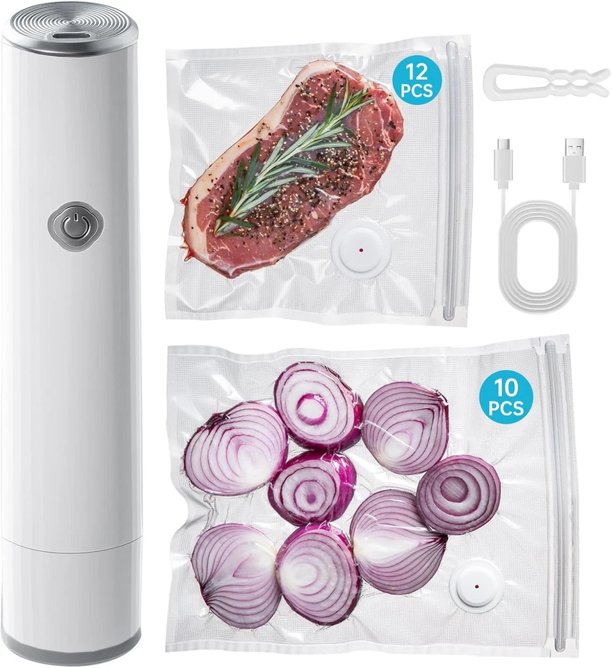 Vacuum Sealer, Handheld Vacuum Sealer for Food, Portable Vacuum Sealer Kit with - Image 1 of 4