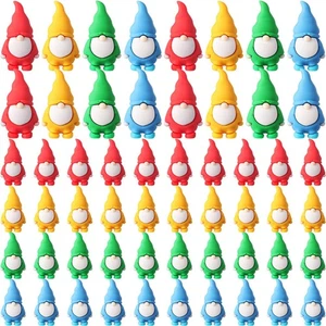 40 Pezzi Mini Gnomi di Natale Colorati Figure Bulk 1,38 Pollici Miniatura Piccola G... - Foto 1 di 6