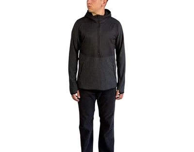 Icebreaker Merino Loft Men's Anorak Long Sleeve Hooded Jacket Black Size L - Image 1 of 4