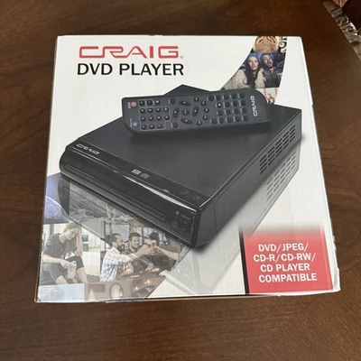 CRAIG Compact DVD/JPEG/CD-R/CD-RW/CD Player w/Remote; Model# CVD512a -Sealed NIB - Image 1 of 4