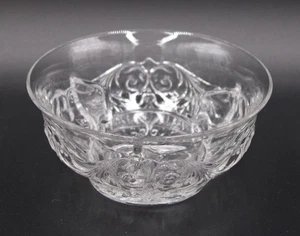McKee ROCK CRYSTAL CLEAR GLASS 4 3/4" ICER SEAFOOD COCKTAIL BOWL LOW CENTER - Picture 1 of 4
