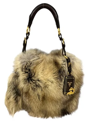 Hobo de piel de zorro Prada Foto 1 de 4