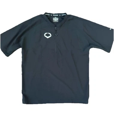 EvoShield Quarter Zip Short Sleeve Performance Shirt Black Men’s M - Image 1 of 4