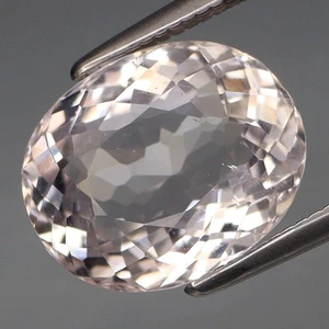 3.87Ct.100%Untreated! Natural Platinum Morganite Brazil Full Sparkling! - Picture 1 of 4