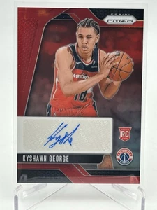 2024-25 Panini Prizm Kyshawn George Rookie Signatures Auto Red 96/99 RC #RSI-KGW - Bild 1 von 2