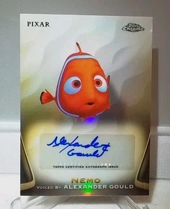 2025 Topps Chrome Disney NEMO Voice Actor Alexander Gould Auto - Picture 1 of 2