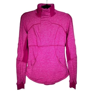Top Lululemon Mujer Rosa Base Corredor 1/2 Cremallera Mini Cuadros Piqué Frambuesa Talla 6 - Imagen 1 de 15