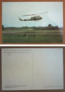 Cartolina "ELICOTTERO AUGUSTA-BELL AB 204 - AERONAUTICA MILITARE - ITALIA 1969" - Picture 1 of 1