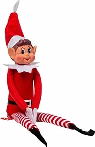 LUTIN Noël garçon farceur 40cm Lutin neuf sous blister - Imagen 1 de 5