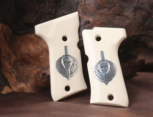 Empuñaduras acrílicas marfil compatibles compactas marca KSD Beretta 92 - Imagen 1 de 1