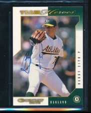 2003 Donruss Team Heroes Barry Zito #365 signed auto autograph former cy winner