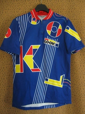 Maillot cycliste LOOK sport 90'S Team Jersey Vintage Bleu ancien - 4 / L - Photo 1/4