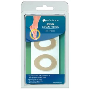 Mövibrace Silicone Adhesive Padding for Corns and Bunions | 2 pads - Picture 1 of 4