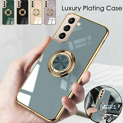 Case Samsung S21 FE S20 S22 Ultra A52s A22 Magnetic Shockproof Ring Stand Cover • 3.89£
