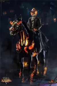 Thunder Toys TD2023Ab 1/6 Ghost Rider Hell Ranger Carter Modellino Slade 12'' - Foto 1 di 23