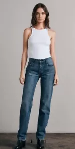 Rag & Bone Peggy Straight Jeans•Women 27•Mid Rise Rigid 100% Cotton Denim Siesta - Picture 1 of 18