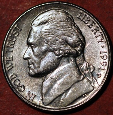 United States 5 Cents 1991 KM# A192 - Image 1 of 2