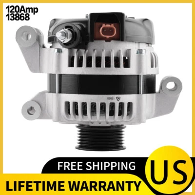 Alternator 13868 For 2001-2006 Chrysler Sebring Dodge Stratus L4 2.4L 2.7L 120A Foto 1 de 4