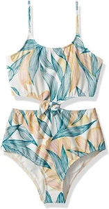 O'NEILL Girls' 183721 Big Bethany One Piece Swimsuit Island Turquoise Size 7 - Picture 1 of 2