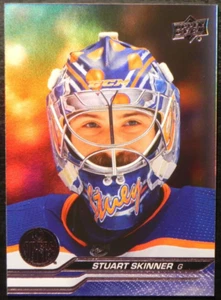 2023-24 23/24 Upper Deck SILVER FOIL #322 Stuart Skinner Edmonton Oilers - Picture 1 of 2