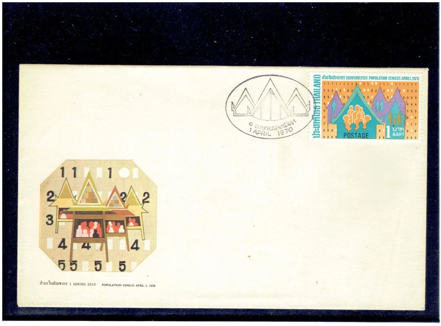 THAILAND 1970 Census FDC - Image 1 of 1