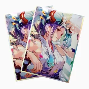 Trad Card 1PIECE Yamato OPCG Card Sleeves 67X92mm Iridescent Standard Size 60pcs - Picture 1 of 6