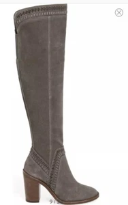 Vince Camuto Madolee Over The Knee Boots Size 5.5 Gray Suede - Picture 1 of 5