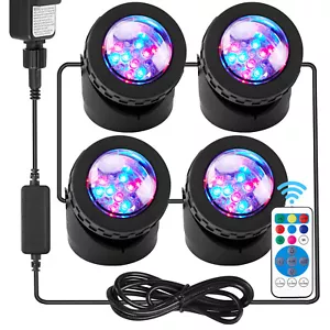Underwater Pond Lights Submersible Light with Timer Lights Aquarium Spot Lights - Picture 1 of 14