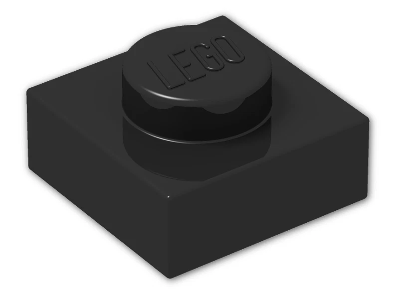 Lego - Negro 1x1 - Placa Foto 1 de 1