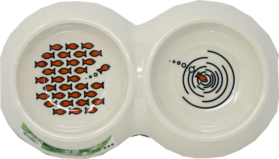 Van Ness Plastic Molding 225082 Ecoware Double Cat Dish