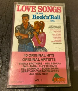 Love songs of the Rock ‘n’ roll era Cassette Tape Album HTF retro collectable - Picture 1 of 3