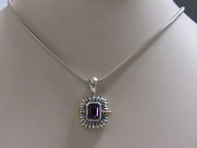 Collar Amatista Glaciar Diseñador Lagos S/S 18K Foto 1 de 4