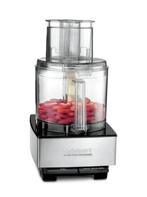 Procesador de alimentos Cuisinart 14 tazas acero inoxidable DFP-14BCNY NUEVO sellado en caja Foto 1 de 4