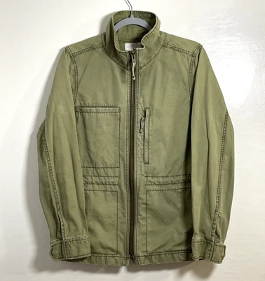 Madewell Fleet Jacket Utility Military Style Women's Full Zip Olive Green Large - Image 1 of 4