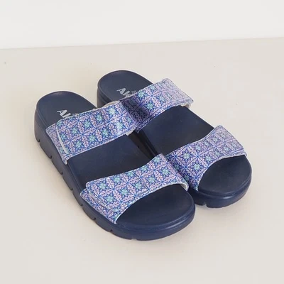 Sandalias para mujer Alegria azules ajustables dobles correas LEN-7724X talla 39 EE. UU. 8,5 Foto 1 de 4
